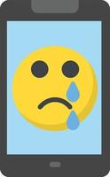 Sad Flat Icon vector