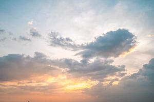 Background cloud summer. Cloud summer. Sky cloud cinematic. Natural sky beautiful and cinematic sunset texture background photo