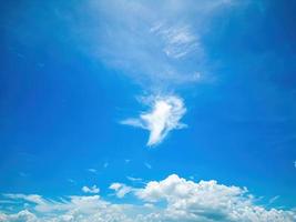 Background cloud summer. Cloud summer. Sky cloud clear. Natural sky beautiful blue and white texture background with sun rays shine photo