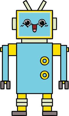 cute cartoon robot