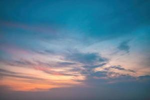 Background cloud summer. Cloud summer. Sky cloud cinematic. Natural sky beautiful and cinematic sunset texture background photo