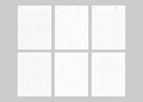 Notebook page with line paper vector