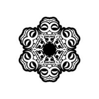 logotipo de mandala indio. ornamento circular. Aislado en un fondo blanco. ilustración vectorial vector