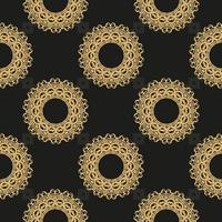 Chinese black and yellow abstract seamless vector background. Wallpaper in a vintage style template. Graphic ornament for wallpaper, fabric, packaging, wrapping. Simple style, vector illustration.