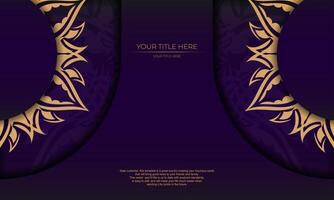 Purple luxury background with abstract ornament. Elegant and classic elements ready for print and typography. vector