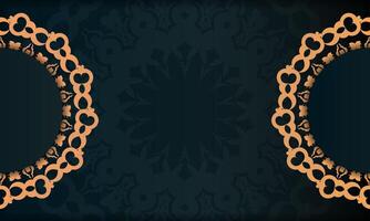 Two ornate frames on a black background vector