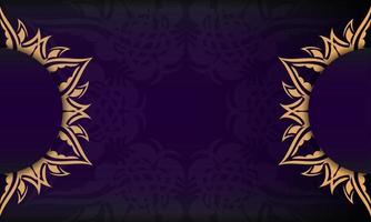 Purple luxury background with abstract ornament. Elegant and classic vector elements with space for your text.