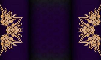 Purple luxury background with abstract ornament. Elegant and classic vector elements.