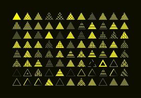 set of Triangle Memphis Element vector