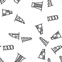 Skyscraper Building Vector Seamless Pattern