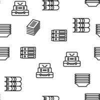 Pile Objects Things Vector Seamless Pattern