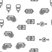Electronic Motor Tool Vector Seamless Pattern
