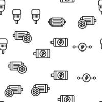 Electronic Motor Tool Vector Seamless Pattern