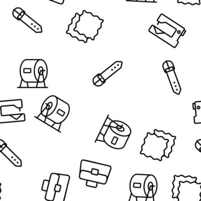 Leather Cloth Material Vector Seamless Pattern