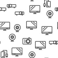 Different Devices Seamless Pattern Vector