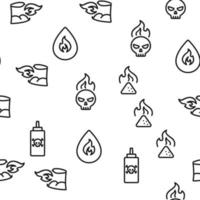 Spicy Sauce And Food Vector Seamless Pattern