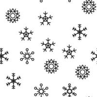 Snowflake Tracery Vector Seamless Pattern