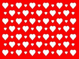Love hearts abstract red and white pattern vector background. White heart pattern with red background. Heart pattern. Wrapping paper pattern