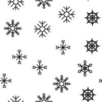 Snowflake Tracery Vector Seamless Pattern