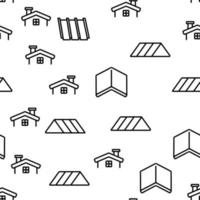 Roof Construction Vector Seamless Pattern
