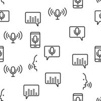 comando de control de voz vector de patrones sin fisuras