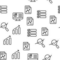 Analysing Data Vector Seamless Pattern