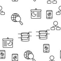 Analysing Data Vector Seamless Pattern