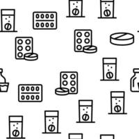 Antibiotic Seamless Pattern Vector