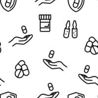 Antibiotic Seamless Pattern Vector