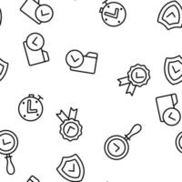Approved And Certified Vector Seamless Pattern