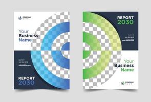 Annual report brochure flyer design vector Leaflet presentation cover templates