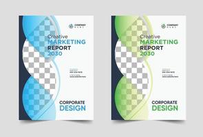 informe anual folleto folleto diseño vector folleto presentación portada revista de negocios plantillas