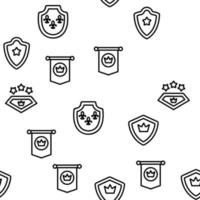 Blazon Shield Shapes Vector Seamless Pattern