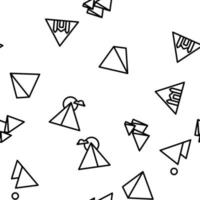 Pyramid Attraction Vector Seamless Pattern