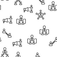 Referral Marketing Vector Seamless Pattern