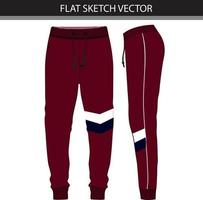 jogger con archivo vectorial ancla colorblock vector