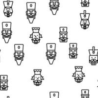 Nutcracker Vector Seamless Pattern