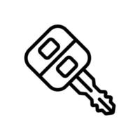 car key with remote control icon vector outline illustration