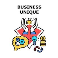 Business Unique Vector Concept Color Illustration