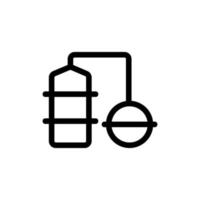 barrel with beer icon vector. Isolated contour symbol illustration vector