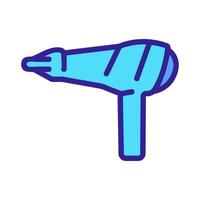 household hair dryer hub icon vector outline illustration