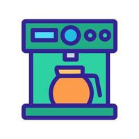 coffee machine icon vector. Isolated contour symbol illustration vector