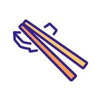 chopstick on stand icon vector outline illustration