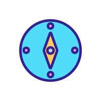 Compass tourist icon vector. Isolated contour symbol illustration vector