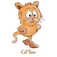 personaje de dibujos animados de gato vector