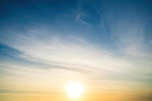 Background cloud summer. Cloud summer. Sky cloud cinematic. Natural sky beautiful and cinematic sunset texture background photo