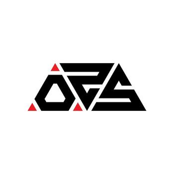 OZS triangle letter logo design with triangle shape. OZS triangle logo design monogram. OZS triangle vector logo template with red color. OZS triangular logo Simple, Elegant, and Luxurious Logo. OZS