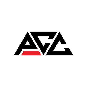 PCC triangle letter logo design with triangle shape. PCC triangle logo design monogram. PCC triangle vector logo template with red color. PCC triangular logo Simple, Elegant, and Luxurious Logo. PCC