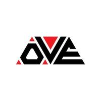 OVE triangle letter logo design with triangle shape. OVE triangle logo design monogram. OVE triangle vector logo template with red color. OVE triangular logo Simple, Elegant, and Luxurious Logo. OVE