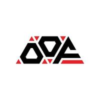 OOF triangle letter logo design with triangle shape. OOF triangle logo design monogram. OOF triangle vector logo template with red color. OOF triangular logo Simple, Elegant, and Luxurious Logo. OOF